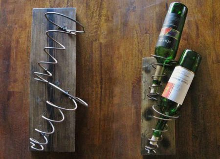 coil spring wine rack