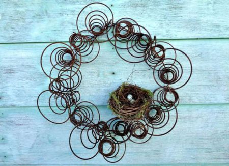 coil spring wreath