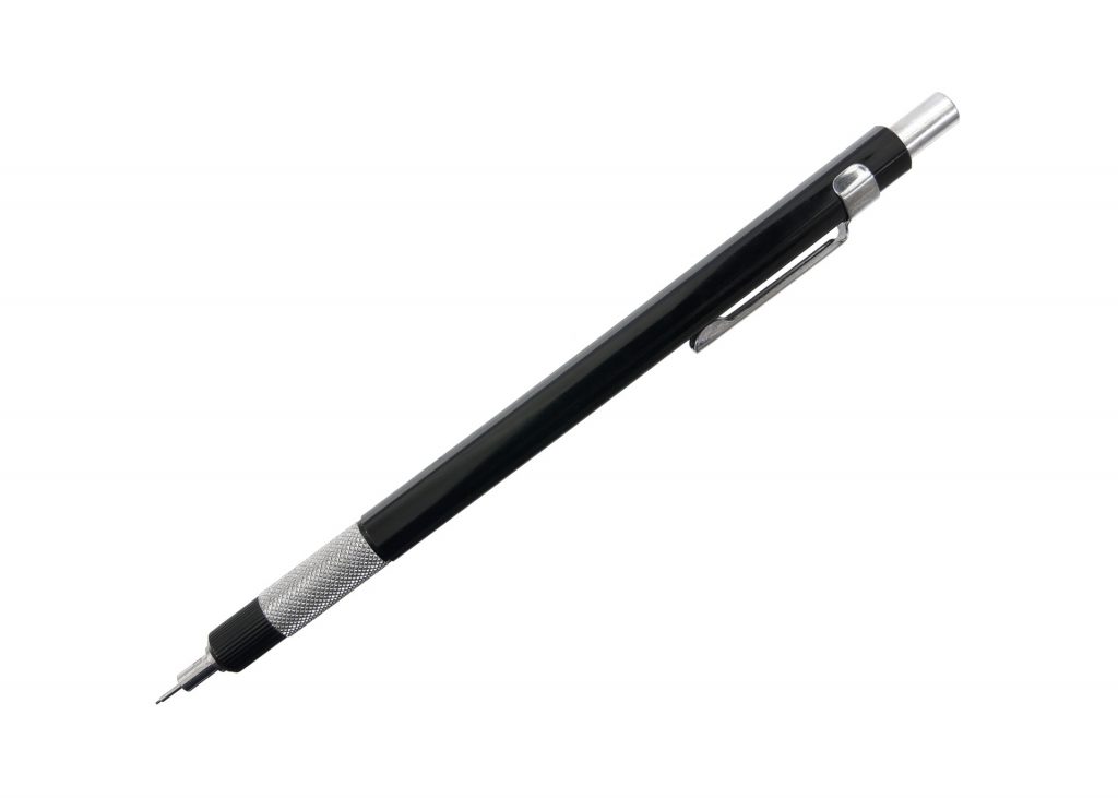Black and grey mechanical pencil